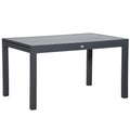 Masa de Gradina Extensibila  pentru 8-10 Persoane cu Structura din Aluminiu, 135-270x90x75cm, Gri