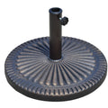 Baza pentru Umbrela de Soare Diametru 3,8-4,8cm Desen Floral cu Manivela Greutate 15kg de Gradina Rasina 49x32cm