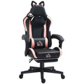 Scaun Gaming Ergonomic cu Urechi de Pisica, Roz