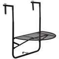 masa de agatat pentru balcon, masuta metalica de instalare pe perete, Neagra