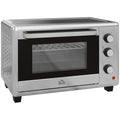 Cuptor Electric de 30L cu 3 Funcții de Gătire, Temperatura Reglabilă și Timer, 1600W, Argintiu