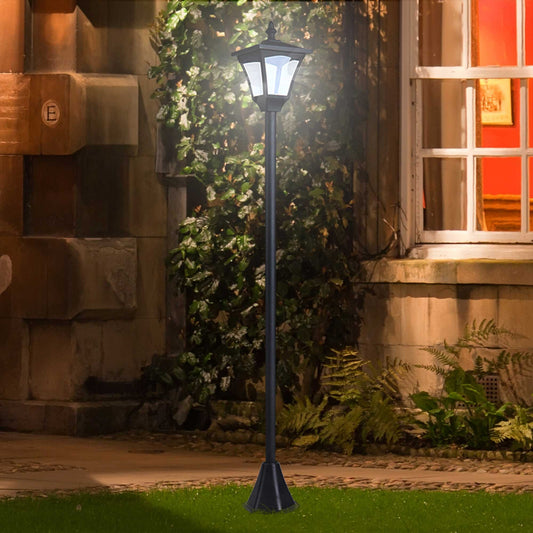 Felinar de Gradina Led Panouri Solare, Negru, 120cm