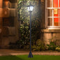 Felinar de Gradina Led Panouri Solare, Negru, 120cm