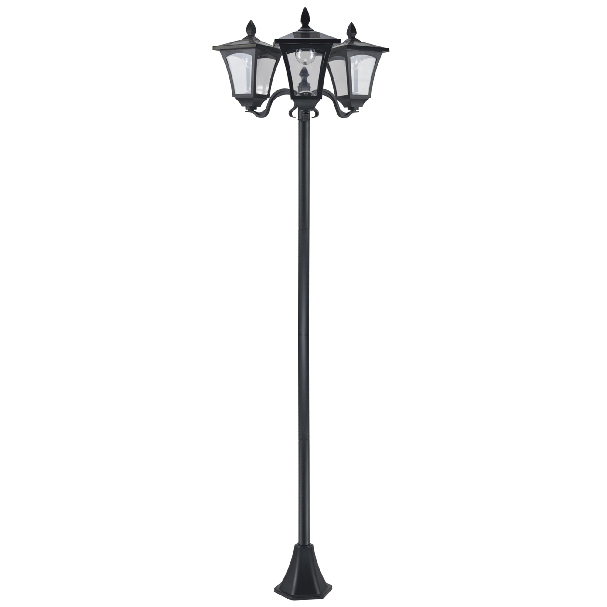 Felinar Gradina 182,5 cm – LED cu Energie Solara, Negru