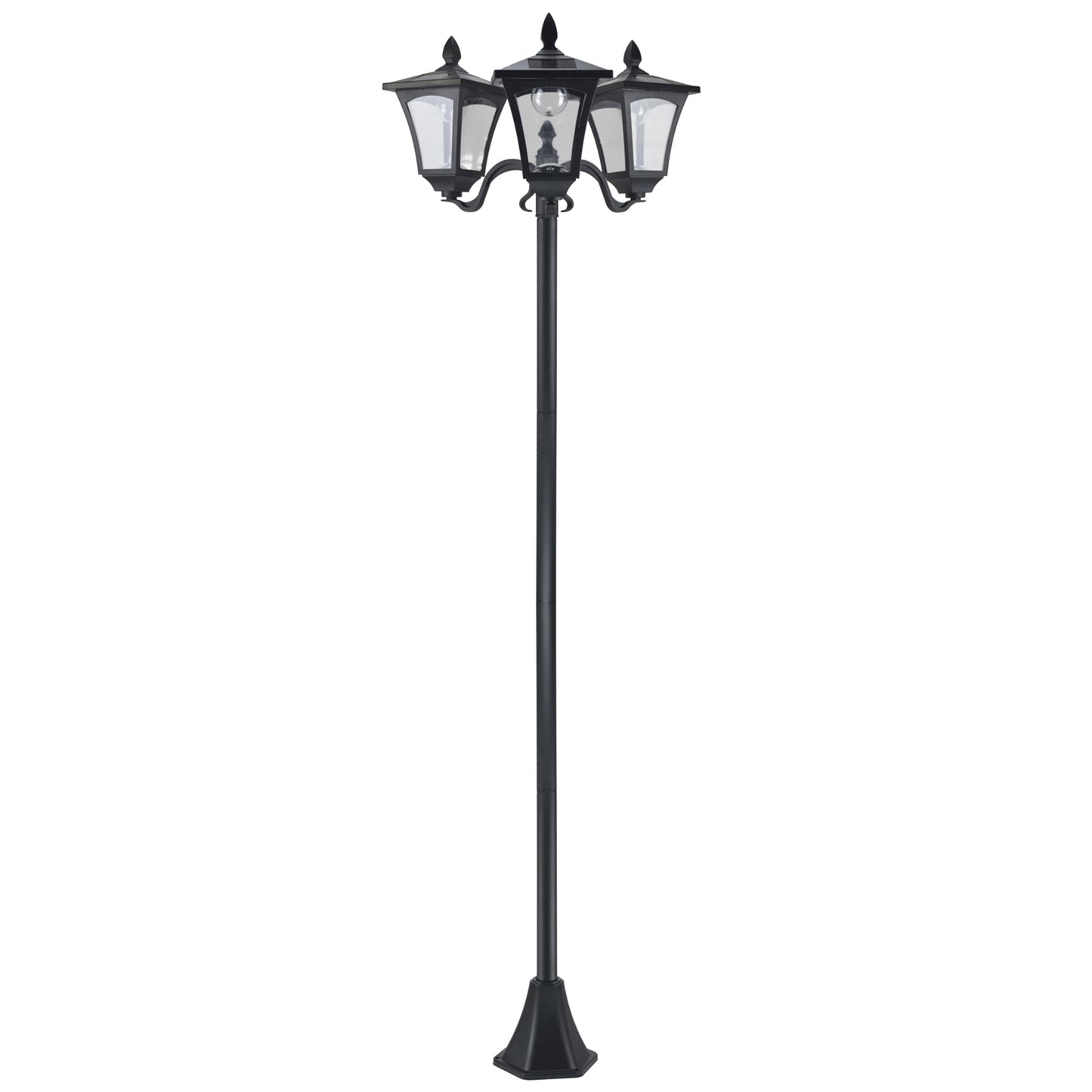 Felinar Gradina 182,5 cm – LED cu Energie Solara, Negru