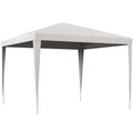 Pavilion  de Grădină 3x3 m Portabil cu Acoperire Anti UV, Alb