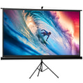 Ecran Proiector Pliabil de 100" Format 16:9 cu Trepied Reglabil, 235,8x8x136 cm, Negru