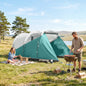 Cort de Camping pentru 3 Persoane, Impermeabil, Tunel, cu Geantă de Transport, 460x260x190 cm, Verde