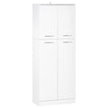 Dulap de depozitare, cu 2 compartimente și rafturi reglabile pentru dormitor living birou, 59×31×155 cm