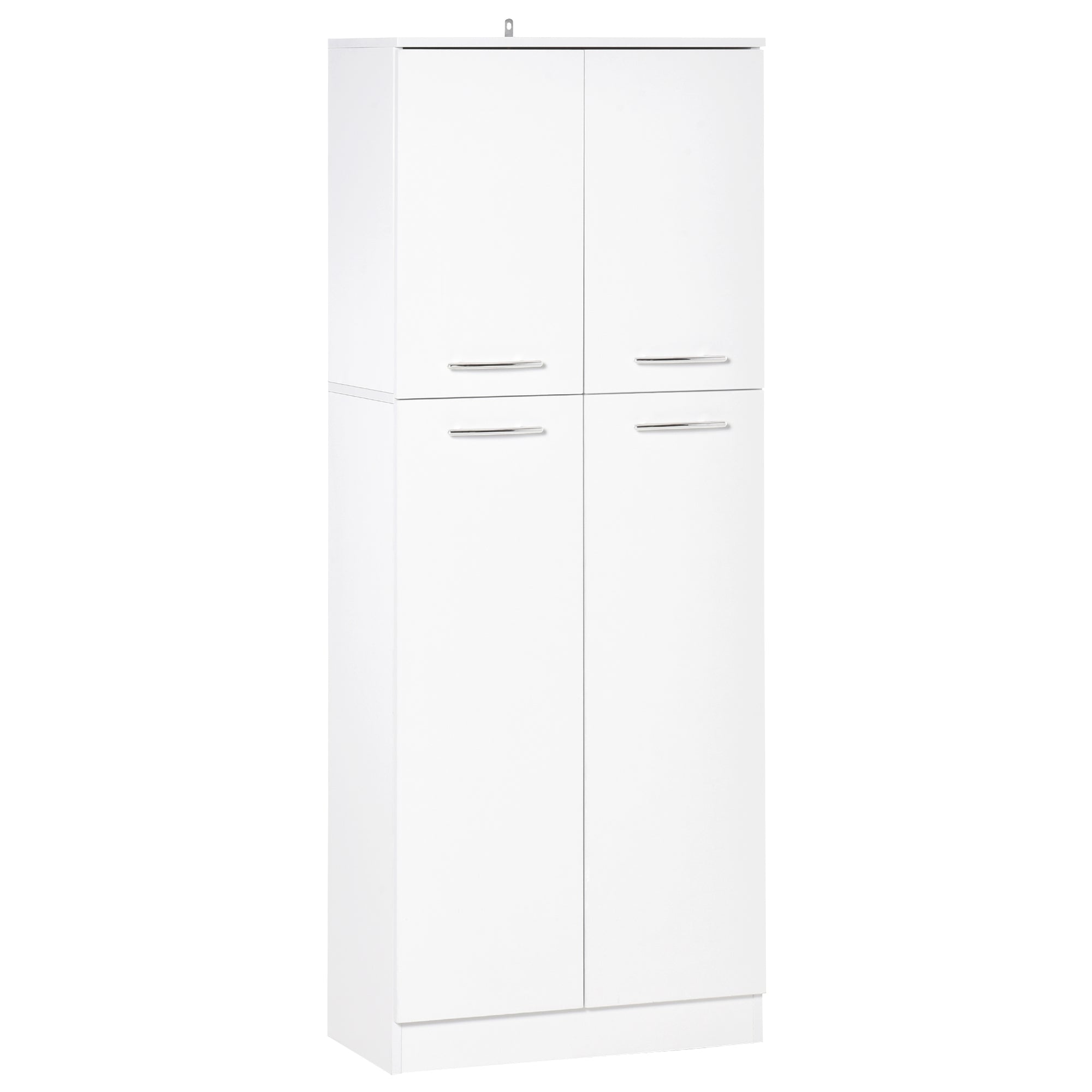 Dulap de depozitare, cu 2 compartimente și rafturi reglabile pentru dormitor living birou, 59×31×155 cm