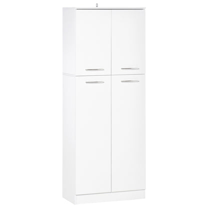 Dulap de depozitare, cu 2 compartimente și rafturi reglabile pentru dormitor living birou, 59×31×155 cm