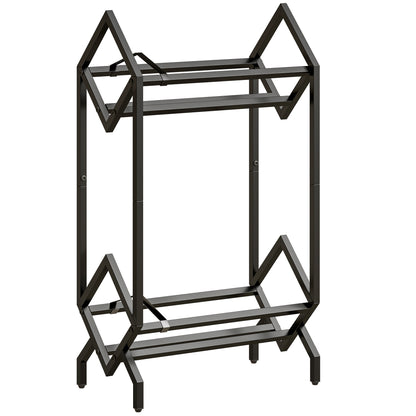 Organizator CD-uri pentru 50 CD-uri, Organizator Viniluri 2 Niveluri din Metal pentru DVD-uri, Cărți, Albume, Negru