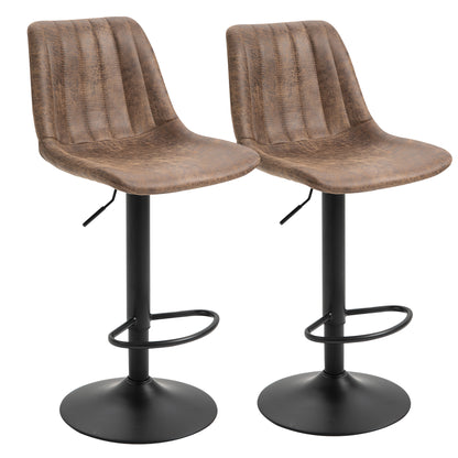 Set 2 Scaune de Bar – Reglabile, Rotative & Captusite