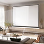 Ecran Proiector 120" Format 4:3 din Material Textil, Plastic și Metal cu Trepied, 244x190 cm, Alb