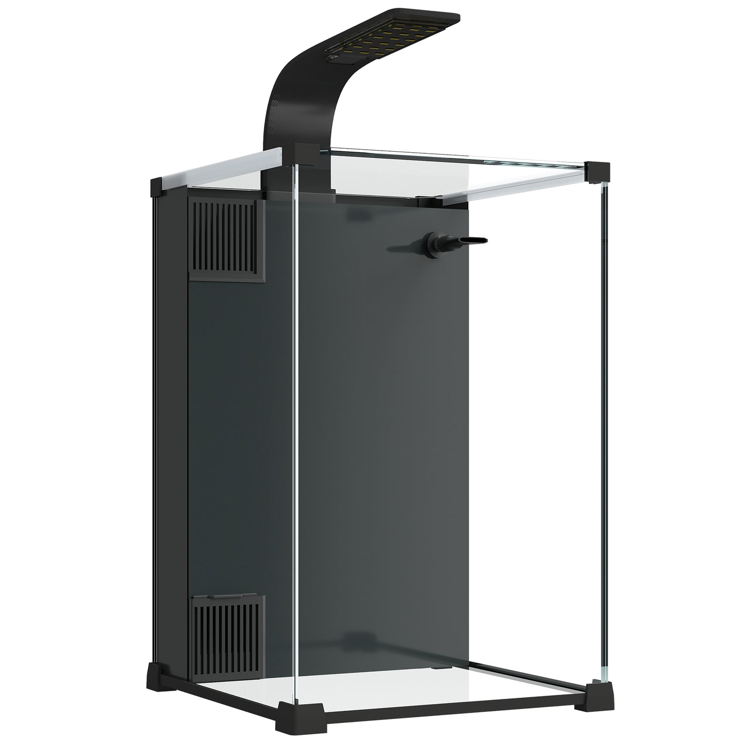 Acvariu 36L cu Filtru Integrat, 30 x 30 x 45,5 cm, Negru
