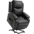 Fotoliu Relax Electric cu Ridicare și Reclinare 160°, Telecomandă, 76x90x105 cm, Negru