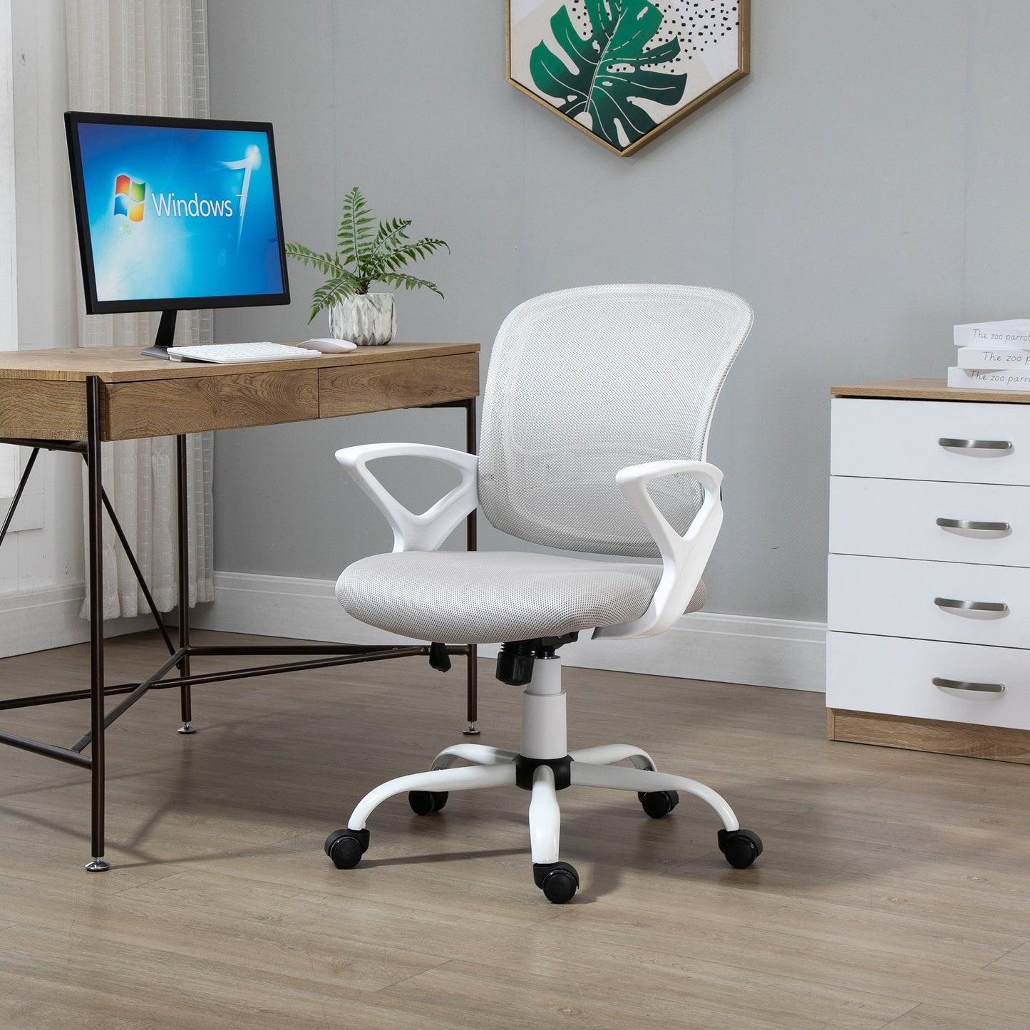 Scaun de Birou si pentru Masa de Lucru Ergonomic cu Înaltime Ajustabila