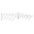 Uscător de rufe retractabil pentru interior și exterior, 63,5x60x20 cm, alb