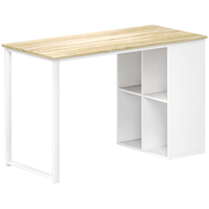 Birou PC cu 4 Rafturi Deschise 120×54×75 cm
