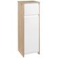 Dulap de baie cu sertar și dulap cu raft reglabil intern, din MDF, 32.6x30x90 cm