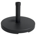 Baza pentru Umbrela de Gradina din HDPE si Ciment, cu Manivela Integrata, Ø46.5x31 cm, Negru