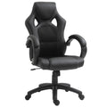 Scaun pentru birou,cu roti rotative la 360°, scaun gaming, inaltimea reglabila, Negru
