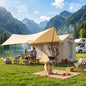 Corturi Gonflabile Impermeabile pentru Glamping cu Orificiu pentru Sobă pentru 6-8 Persoane