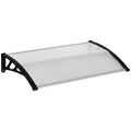 Copertina Exterior 110×60 cm – Policarbonat Transparent & Aluminiu