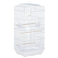 Voliera Pasari – 46,5×35,5×92 cm, Metal & Plastic Alb