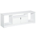 Mobilier Suport TV  Pana la 42 inchi cu Dulapior si Etajere Deschise, din Lemn, 120x30x41cm