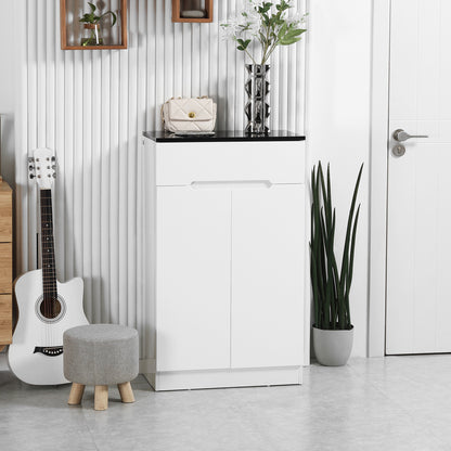 Dulap Pantofi Slim 60×32×100 cm – 12 Perechi, Rafturi & Sertar
