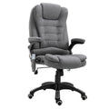 Fotoliu Relax cu 6 Zone de Masaj, Spătar Reglabil și Design Ergonomic, Gri