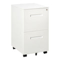 Dulap Birou cu sertare, Clasificator pentru Dosare cu 2 Sertare Încuietoare 39x48x67cm Alb