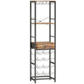 Dulap de Bar, Mobilier de Bar cu Sertar și Suport pentru Pahare, Maro Rustic