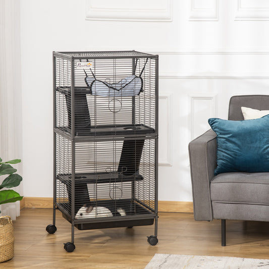 Cusca Rozatoare 52×52×113,5 cm – 4 Nivele & Tava Detasabila
