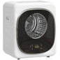 Mini Uscător de Rufe Portabil 4 kg, 5 Programe, 800W, Până la 60℃, Timer, Tambur Oțel Inoxidabil, Casă, Alb
