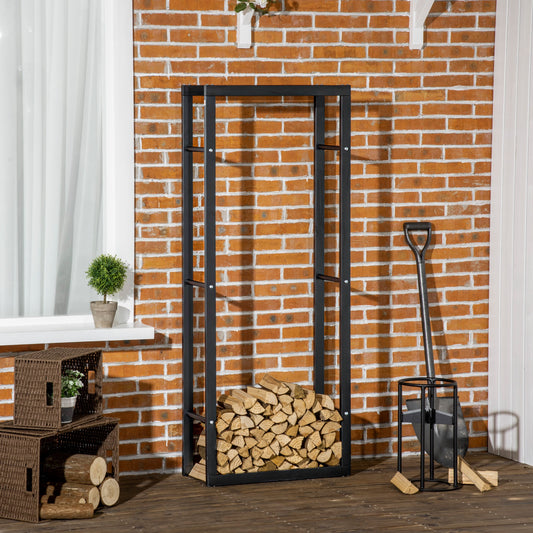 Raft Lemne pentru Casa si Gradina Greutate maxima 100kg Negru, 60x25x150cm