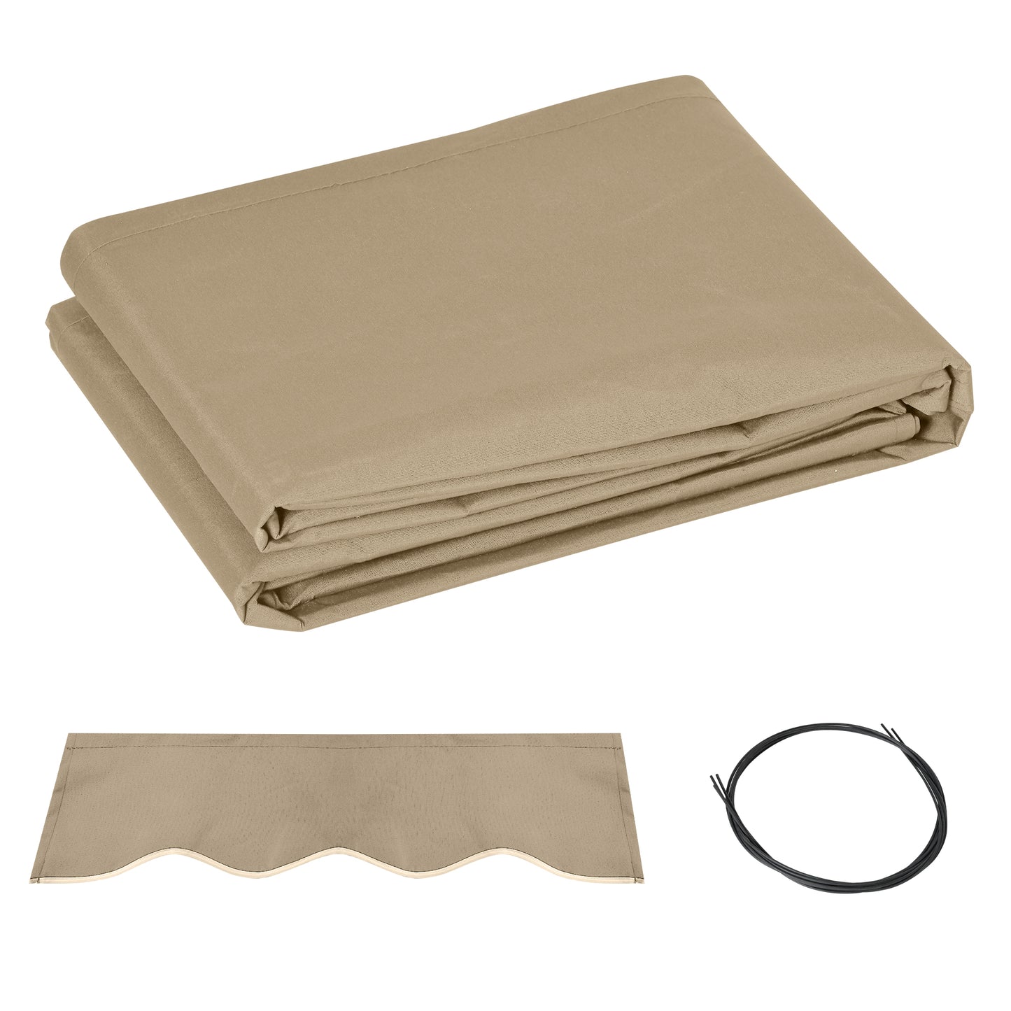 Prelata de Schimb pentru Copertina Parasola Retractabila, Acoperire din Poliester Anti-UV