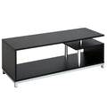 Mobilier TV din Lemn, Negru, 114x40x40.5cm