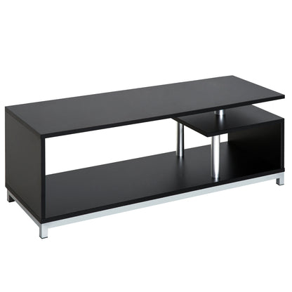 Mobilier TV din Lemn, Negru, 114x40x40.5cm