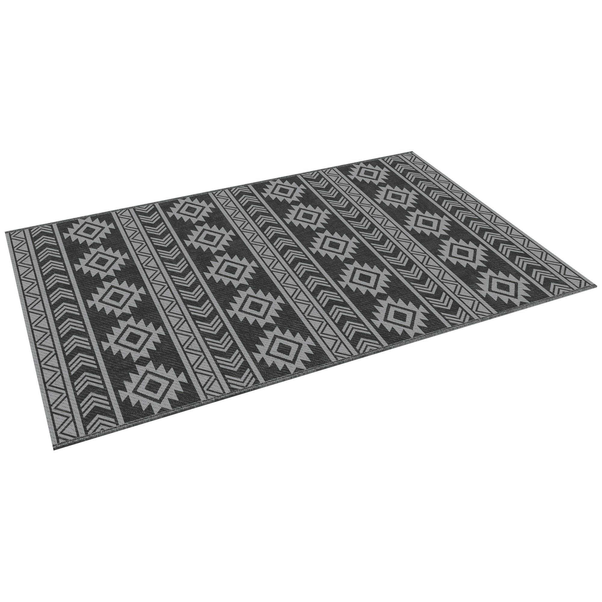 Covor Exterior 1,8×2,75 m – Reversibil & Impermeabil, Plastic Paie