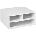 Suport pentru Imprimantă cu 2 Niveluri, 47x40x27.5 cm, Alb