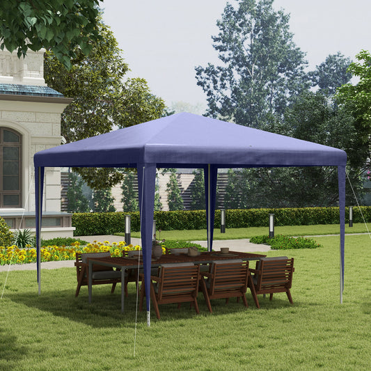 Pavilion de Grădină 3x3 m Pliabil și Portabil cu Acoperire Anti-UV, Albastru