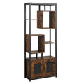 biblioteca stil industrial, 70x30x180cm, maro