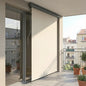 Marchiză Rulantă din Poliester Anti-UV cu Carcasă din Aluminiu și Manivelă, 250x160 cm, Alb Crem