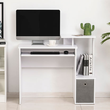 Birou Modern pentru PC – Cu Blat, Sertar & Suport Tastatura