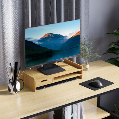 Suport Monitor Ergonomic 49×25 cm – Include Sertar pentru Mouse/Tastatura