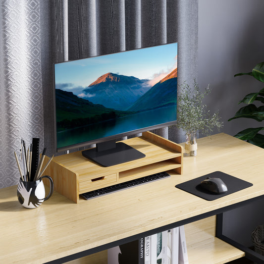 Suport Monitor Ergonomic 49×25 cm – Include Sertar pentru Mouse/Tastatura