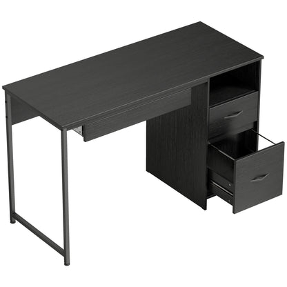 Birou de Economisire a Spațiului, Masă pentru Computer, 120x52,3 cm, Negru