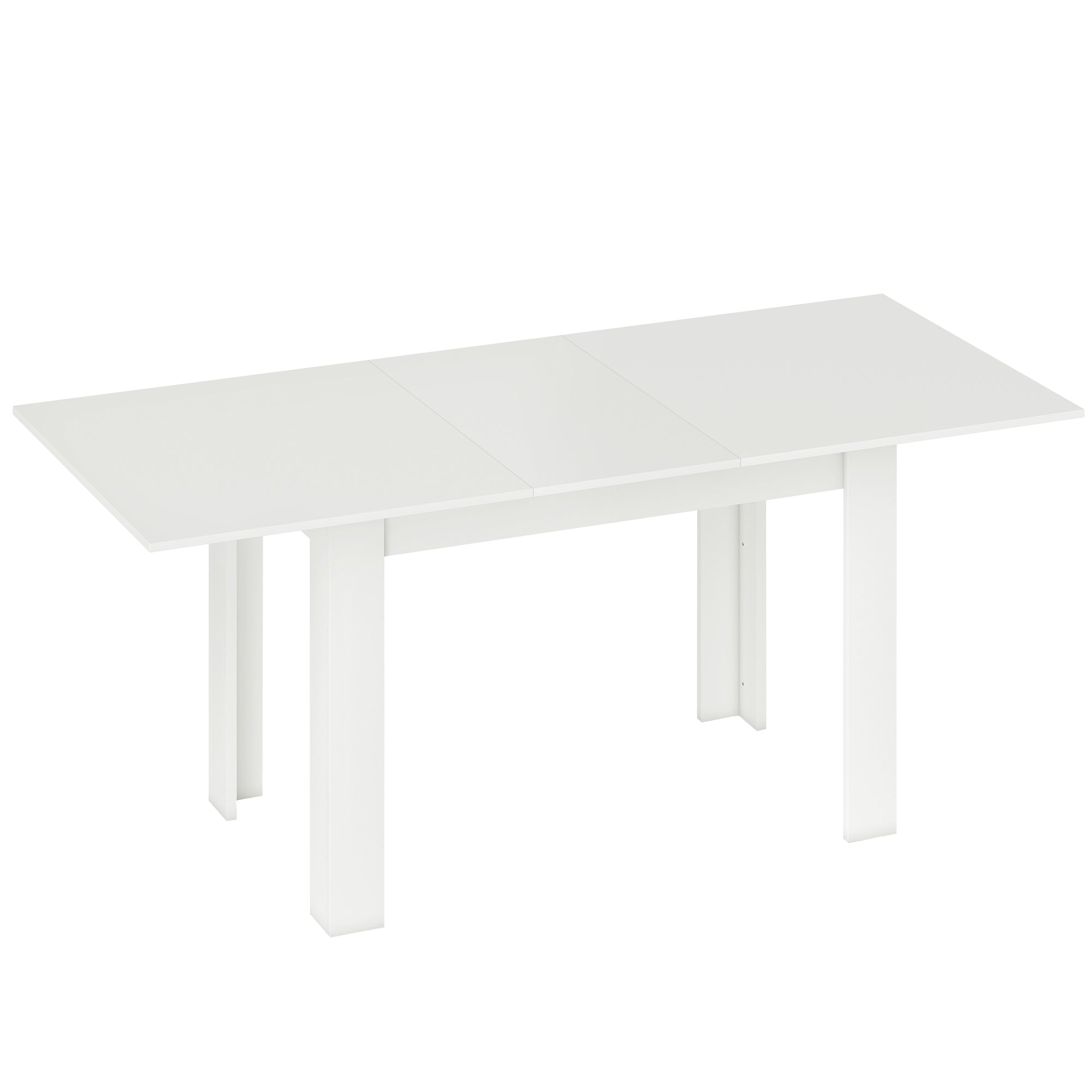 Masă Extensibilă de Luat Masa pentru 6-8 Persoane, 140-180 x 80 cm, Alb